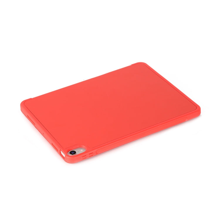 For iPad mini 6 Back Sticker Skin Feel Horizontal Flip Leather Tablet Case with Tri-fold Holder
