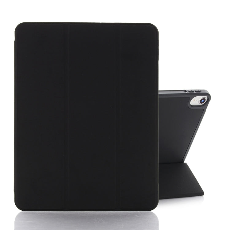 For iPad mini 6 Back Sticker Skin Feel Horizontal Flip Leather Tablet Case with Tri-fold Holder