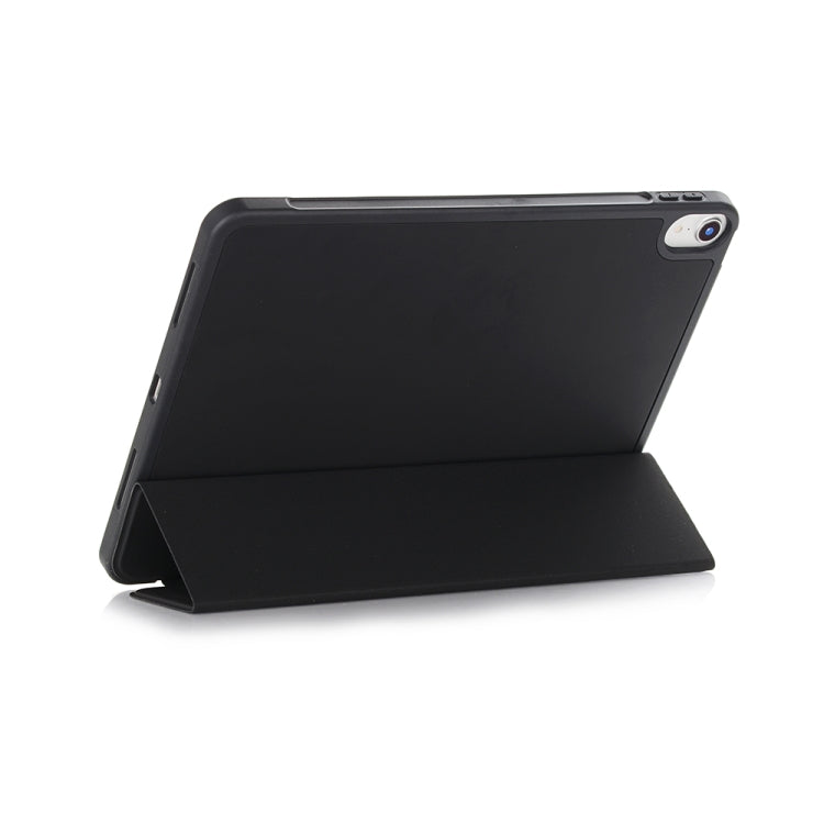 For iPad mini 6 Back Sticker Skin Feel Horizontal Flip Leather Tablet Case with Tri-fold Holder