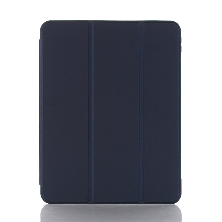 For iPad mini 6 Back Sticker Skin Feel Horizontal Flip Leather Tablet Case with Tri-fold Holder