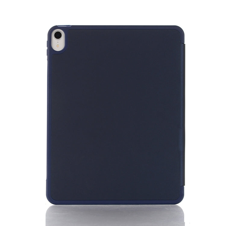 For iPad mini 6 Back Sticker Skin Feel Horizontal Flip Leather Tablet Case with Tri-fold Holder