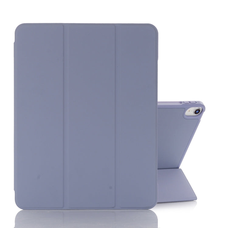 For iPad mini 6 Back Sticker Skin Feel Horizontal Flip Leather Tablet Case with Tri-fold Holder