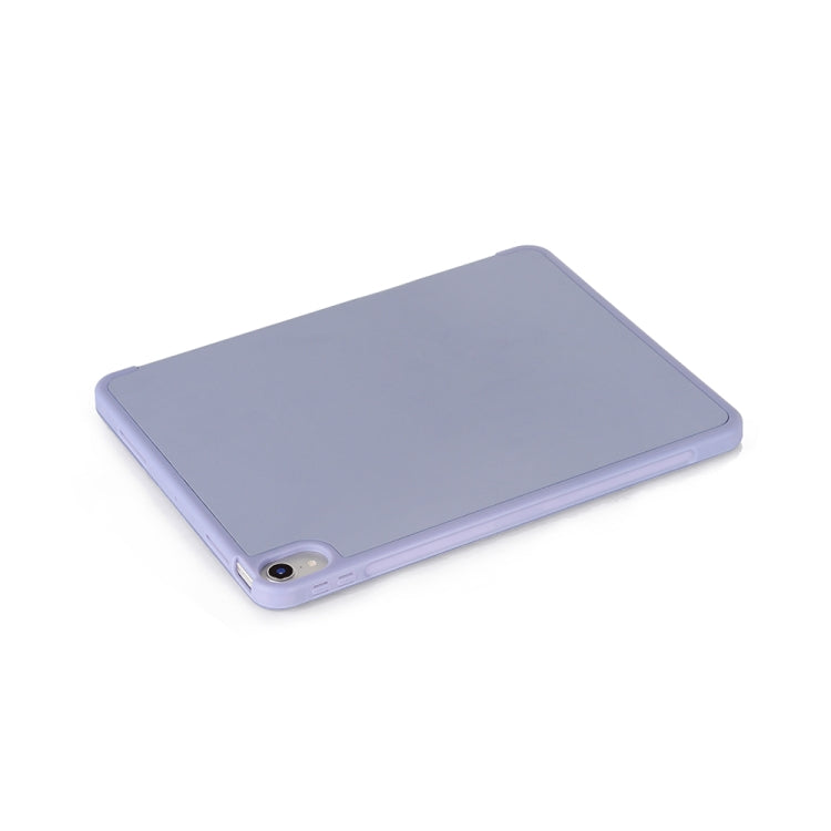 For iPad mini 6 Back Sticker Skin Feel Horizontal Flip Leather Tablet Case with Tri-fold Holder