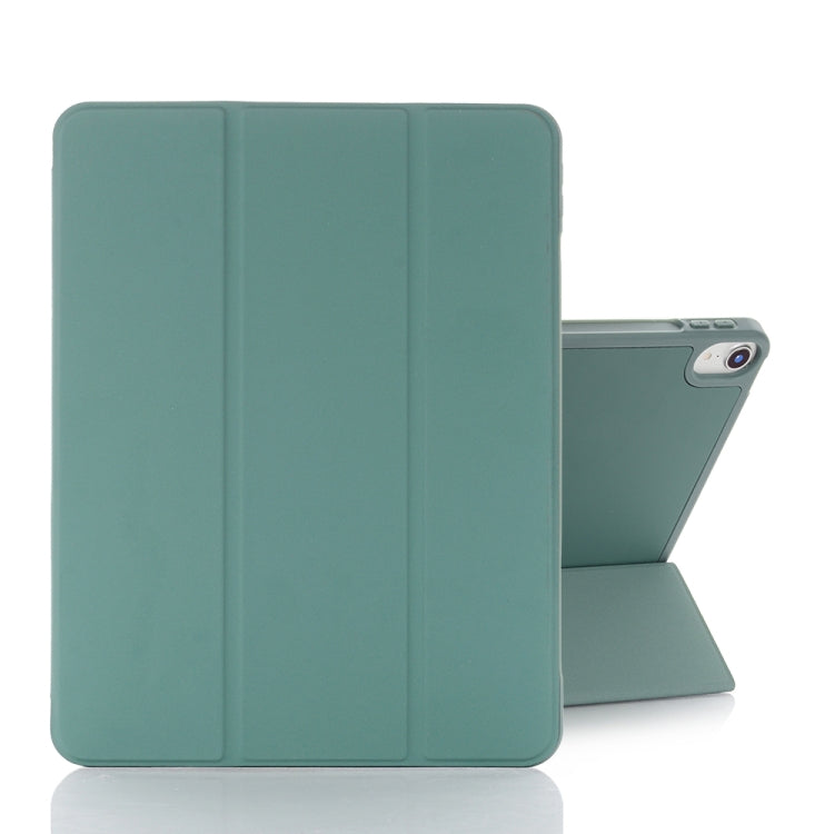 For iPad mini 6 Back Sticker Skin Feel Horizontal Flip Leather Tablet Case with Tri-fold Holder