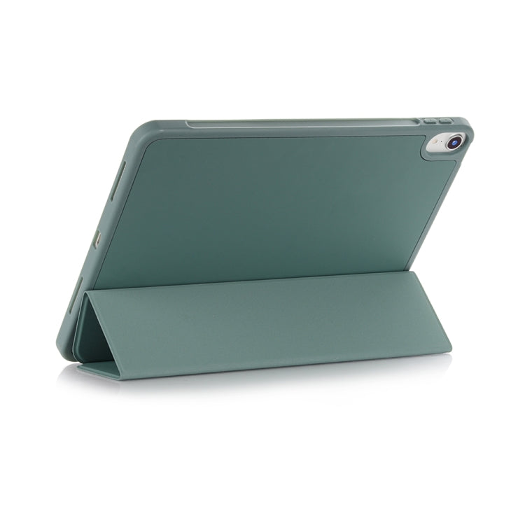 For iPad mini 6 Back Sticker Skin Feel Horizontal Flip Leather Tablet Case with Tri-fold Holder