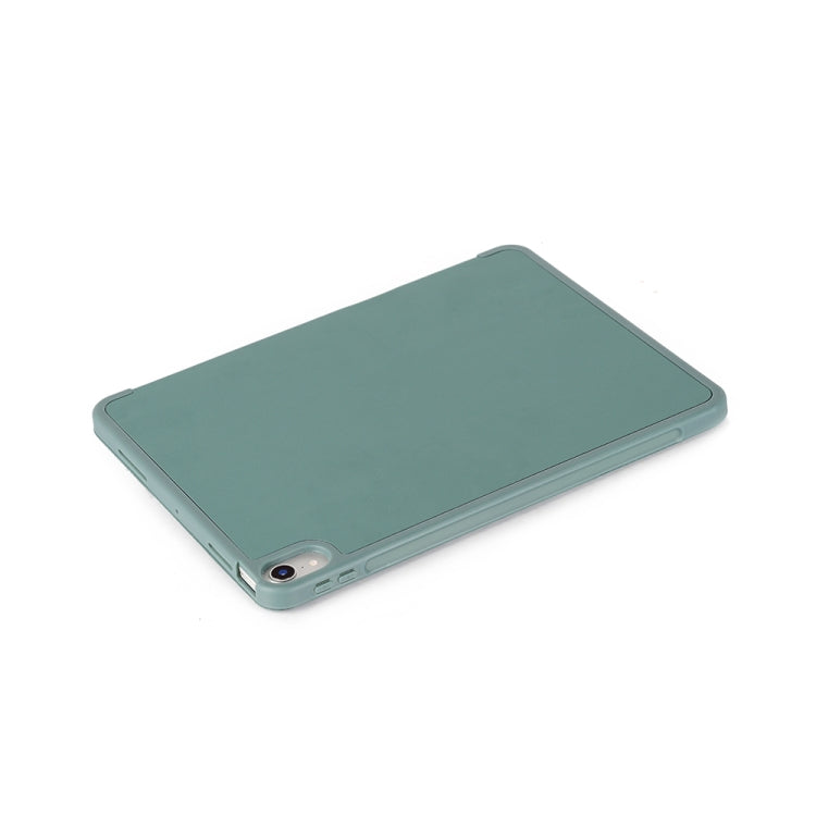 For iPad mini 6 Back Sticker Skin Feel Horizontal Flip Leather Tablet Case with Tri-fold Holder