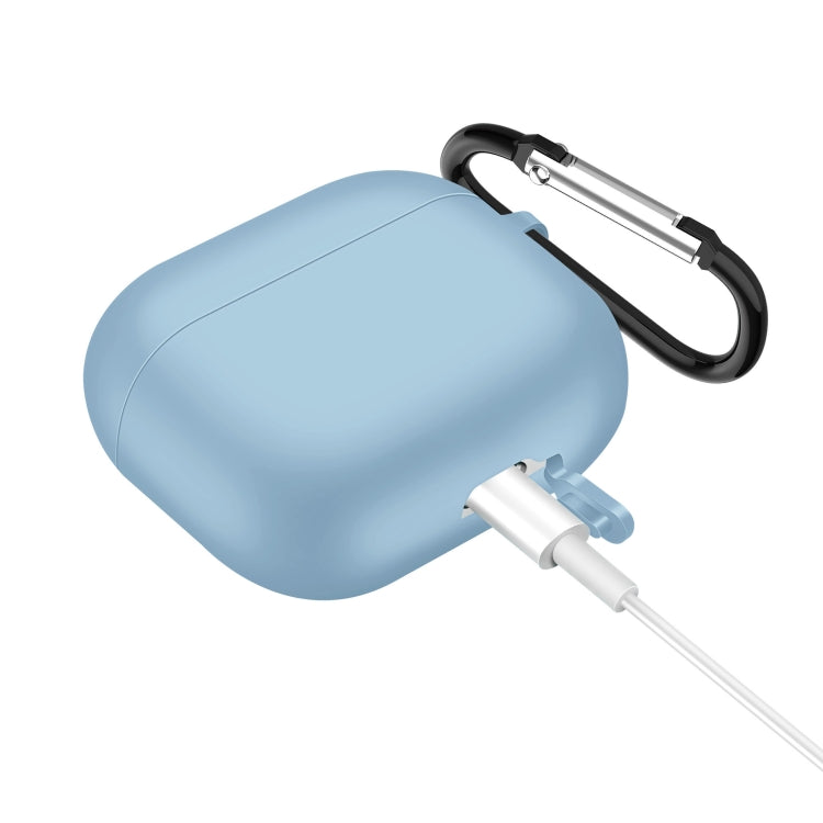 Solid Color Silicone Earphone Protective Case for AirPods 3, with Hook