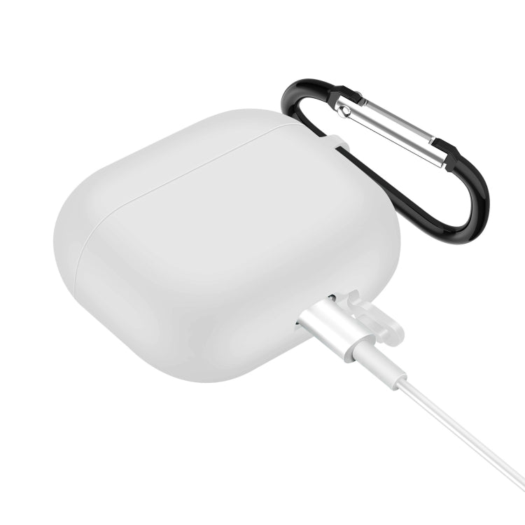 Solid Color Silicone Earphone Protective Case for AirPods 3, with Hook