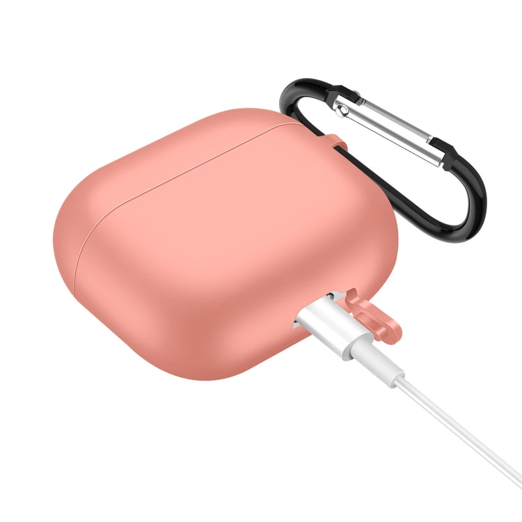Solid Color Silicone Earphone Protective Case for AirPods 3, with Hook