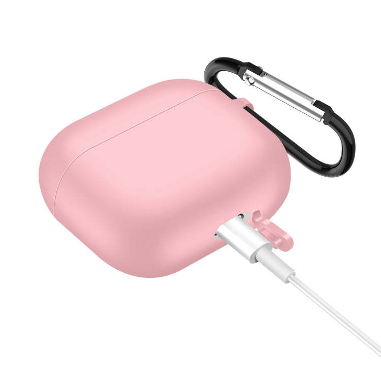 Solid Color Silicone Earphone Protective Case for AirPods 3, with Hook