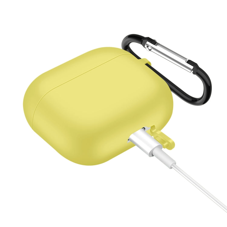 Solid Color Silicone Earphone Protective Case for AirPods 3, with Hook