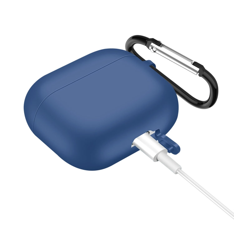 Solid Color Silicone Earphone Protective Case for AirPods 3, with Hook