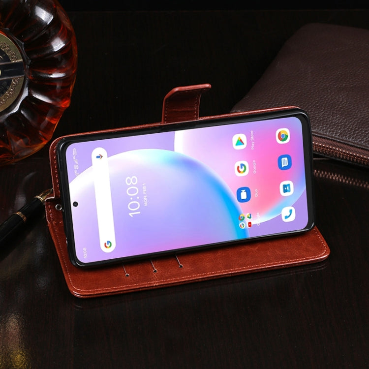 For UMIDIGI A11 Pro Max idewei Crazy Horse Texture Horizontal Flip Leather Case with Holder & Card Slots & Wallet