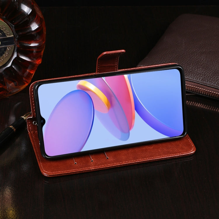 For U-MAGIC 30e idewei Crazy Horse Texture Horizontal Flip Leather Case with Holder & Card Slots & Wallet