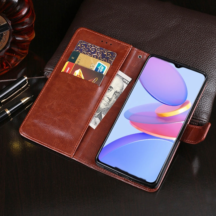 For U-MAGIC 30e idewei Crazy Horse Texture Horizontal Flip Leather Case with Holder & Card Slots & Wallet