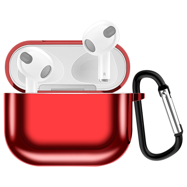 Electroplating TPU Earphone Protective Case for AirPods 3, with Hook