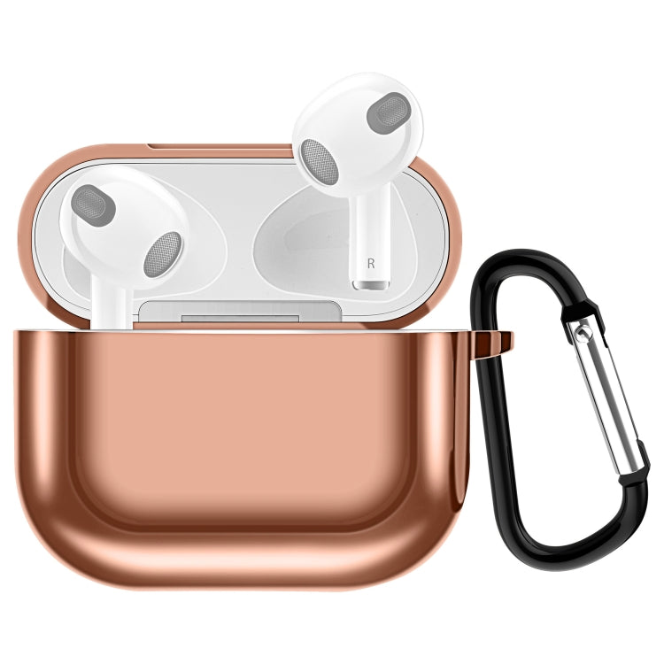 Electroplating TPU Earphone Protective Case for AirPods 3, with Hook