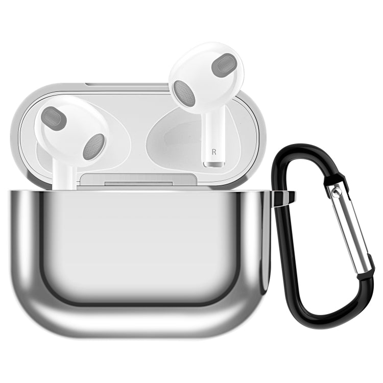 Electroplating TPU Earphone Protective Case for AirPods 3, with Hook