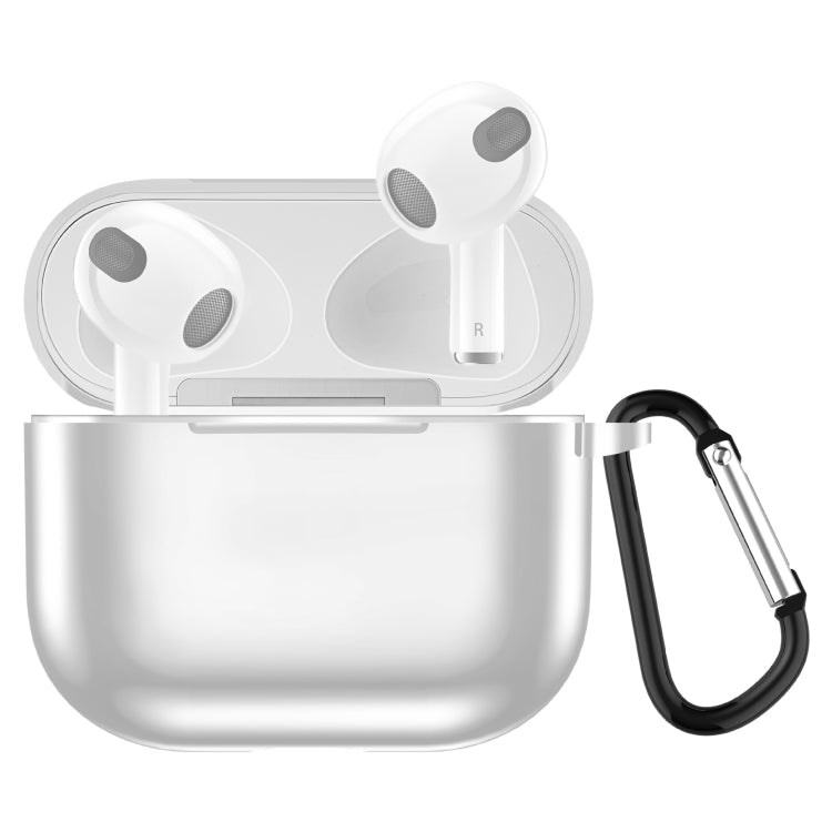 Electroplating TPU Earphone Protective Case for AirPods 3, with Hook