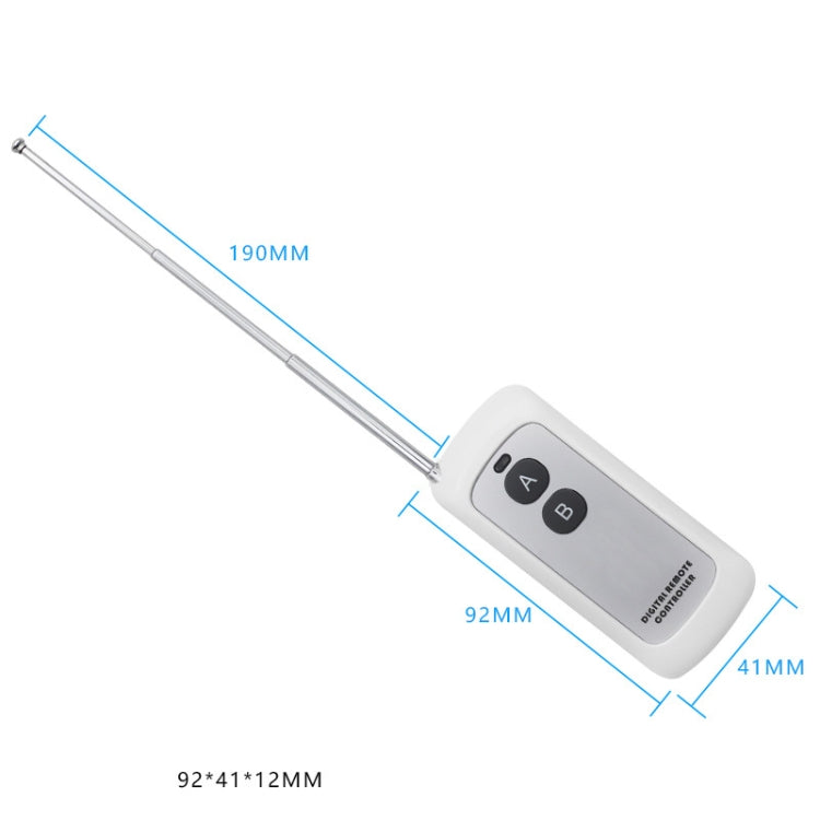1000-2E Two-button Water Pump Motor Smart Socket Access Control Lamp Learning Wireless Remote Control, Frequency:433M 1527(White)