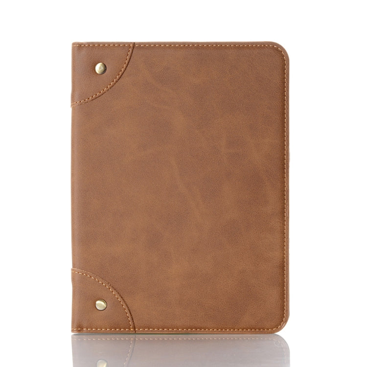 For iPad mini 6 Retro Book Style Horizontal Flip PU Leather Tablet Case with Holder & Card Slots & Wallet