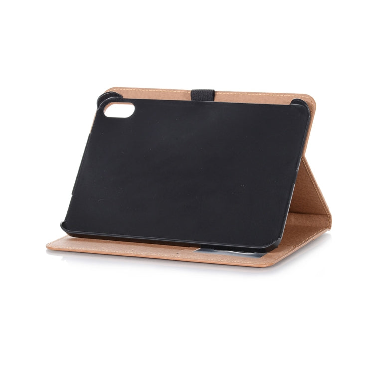 For iPad mini 6 Retro Book Style Horizontal Flip PU Leather Tablet Case with Holder & Card Slots & Wallet