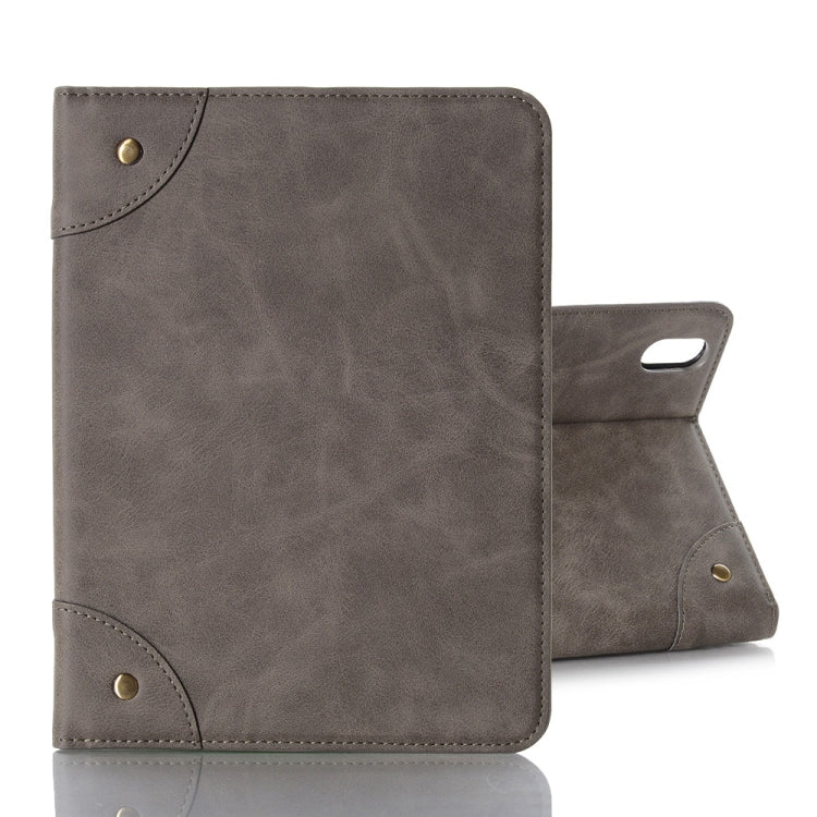 For iPad mini 6 Retro Book Style Horizontal Flip PU Leather Tablet Case with Holder & Card Slots & Wallet