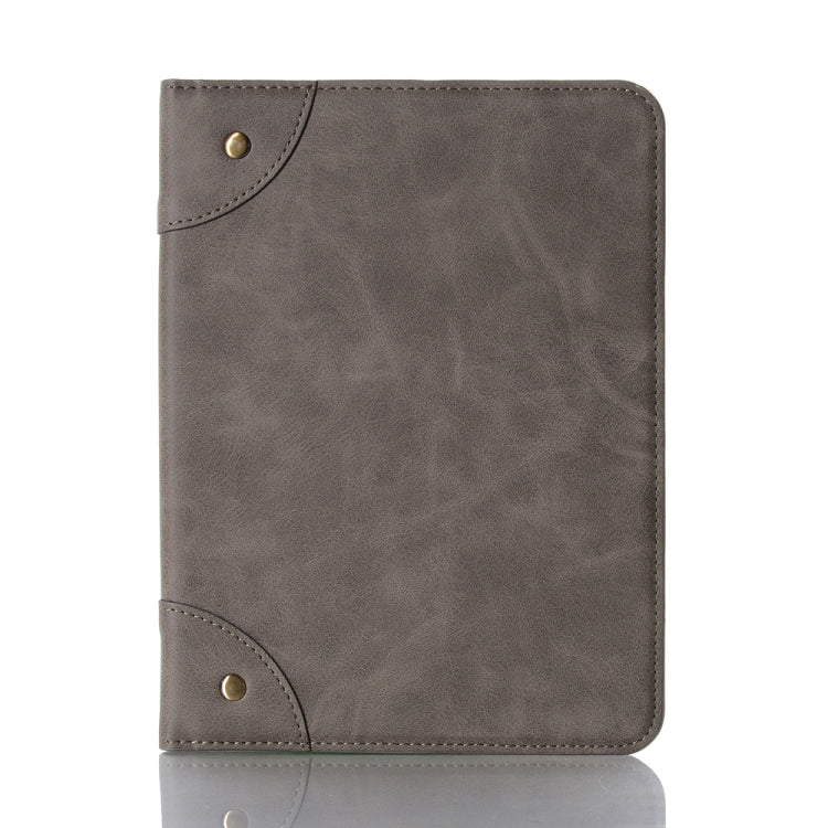 For iPad mini 6 Retro Book Style Horizontal Flip PU Leather Tablet Case with Holder & Card Slots & Wallet