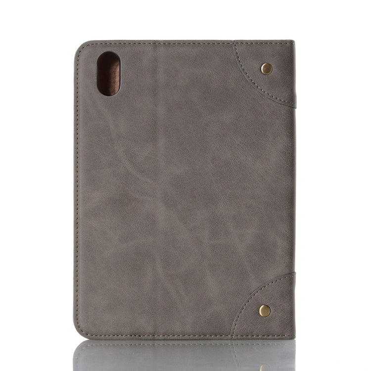 For iPad mini 6 Retro Book Style Horizontal Flip PU Leather Tablet Case with Holder & Card Slots & Wallet