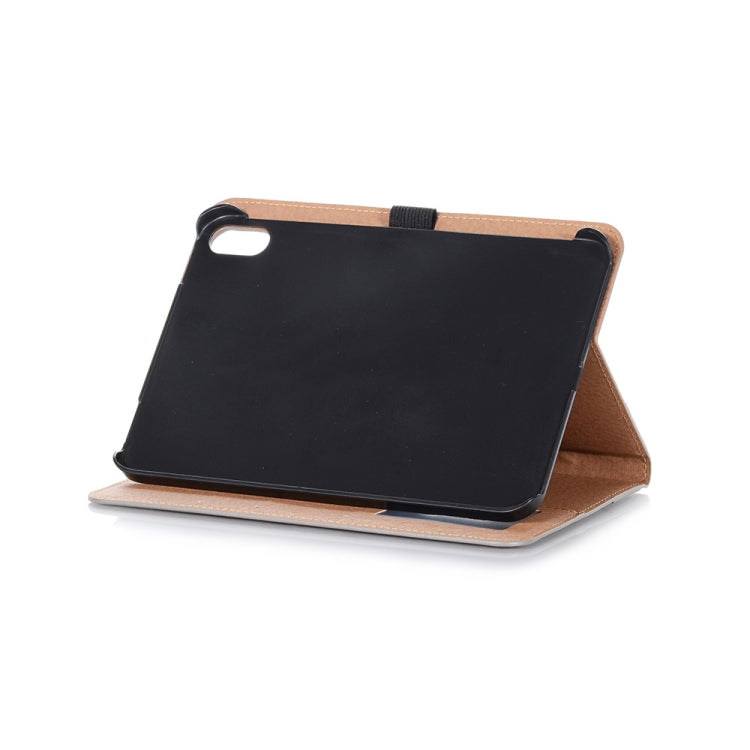 For iPad mini 6 Retro Book Style Horizontal Flip PU Leather Tablet Case with Holder & Card Slots & Wallet