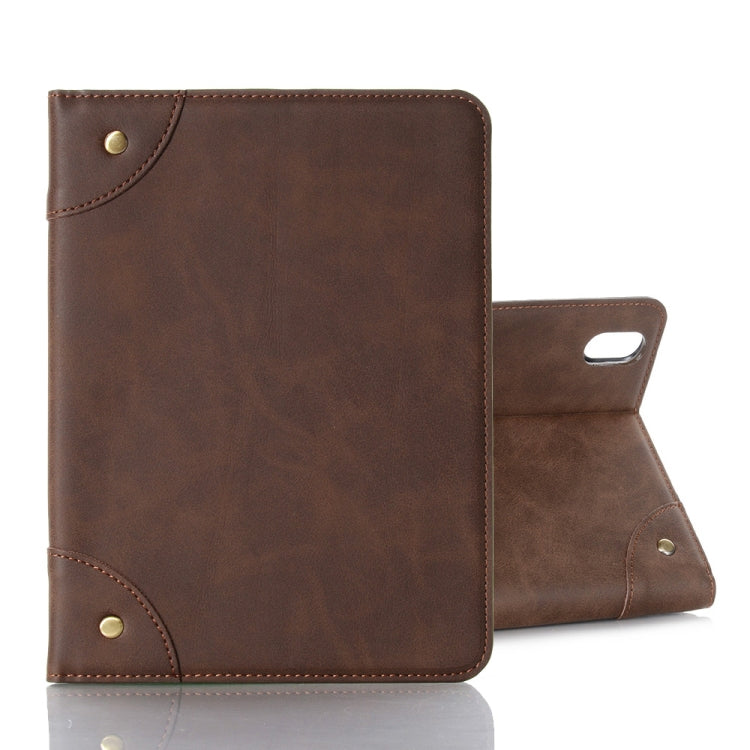 For iPad mini 6 Retro Book Style Horizontal Flip PU Leather Tablet Case with Holder & Card Slots & Wallet