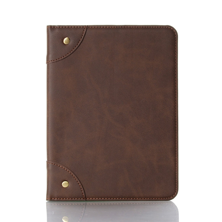 For iPad mini 6 Retro Book Style Horizontal Flip PU Leather Tablet Case with Holder & Card Slots & Wallet