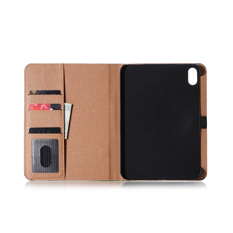 For iPad mini 6 Retro Book Style Horizontal Flip PU Leather Tablet Case with Holder & Card Slots & Wallet