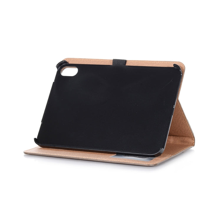 For iPad mini 6 Retro Book Style Horizontal Flip PU Leather Tablet Case with Holder & Card Slots & Wallet