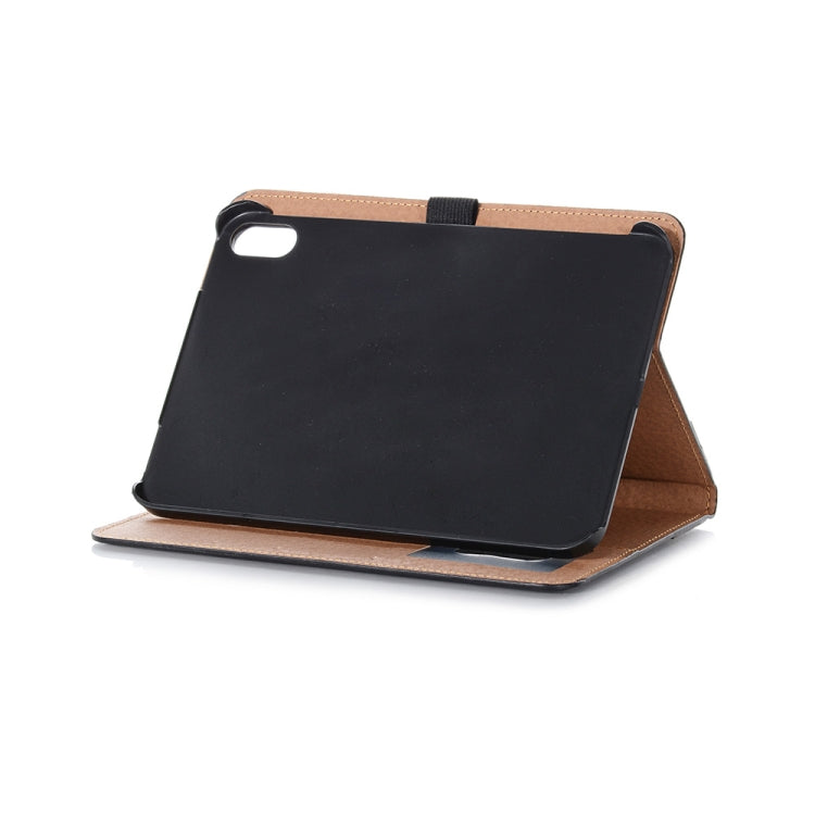 For iPad mini 6 Retro Book Style Horizontal Flip PU Leather Tablet Case with Holder & Card Slots & Wallet