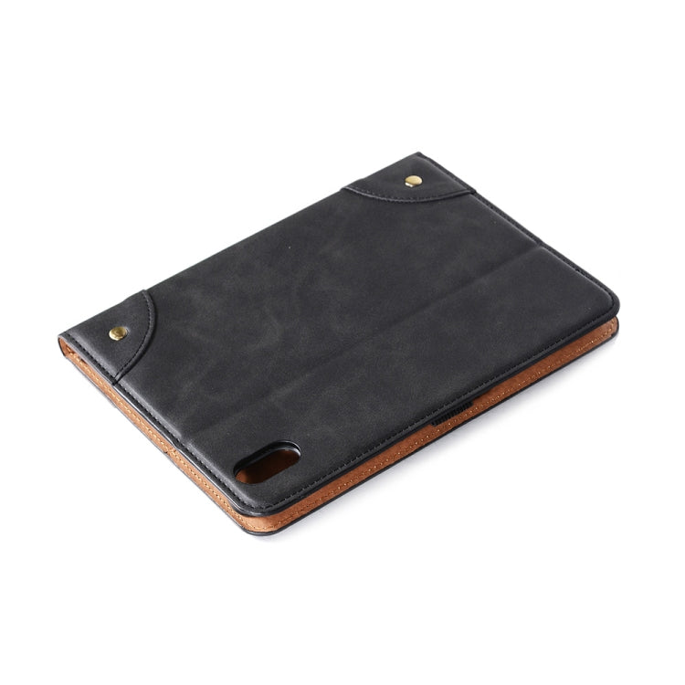 For iPad mini 6 Retro Book Style Horizontal Flip PU Leather Tablet Case with Holder & Card Slots & Wallet