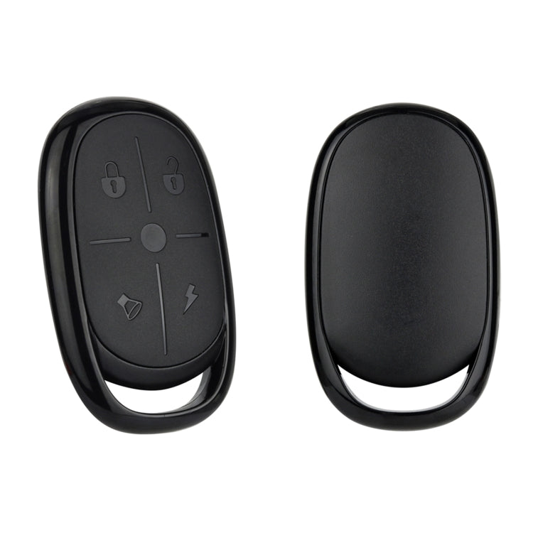 AK-K2000812 4-button Copy Style Electric Barrier Garage Door Battery Car Key Remote Controller, Frequency:433MHZ(Black)