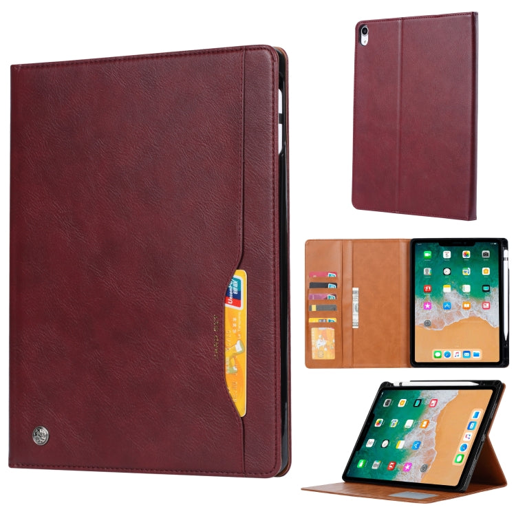 For iPad mini 6 Knead Skin Texture Horizontal Flip Leather Tablet Case with Photo Frame & Holder & Card Slots & Wallet & Pen Slot & Sleep / Wake-up Function