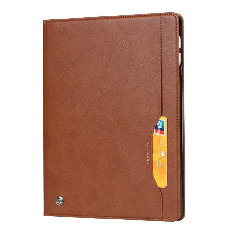 For iPad mini 6 Knead Skin Texture Horizontal Flip Leather Tablet Case with Photo Frame & Holder & Card Slots & Wallet & Pen Slot & Sleep / Wake-up Function