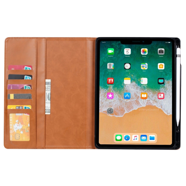 For iPad mini 6 Knead Skin Texture Horizontal Flip Leather Tablet Case with Photo Frame & Holder & Card Slots & Wallet & Pen Slot & Sleep / Wake-up Function