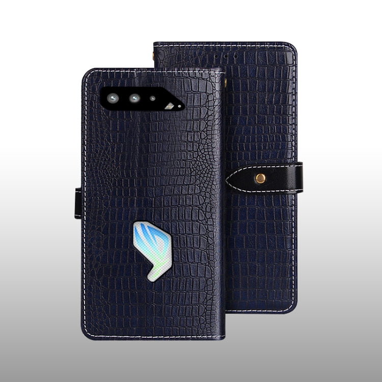 For Asus ROG Phone 5s idewei Crocodile Texture Horizontal Flip Leather Case with Holder & Card Slots & Wallet