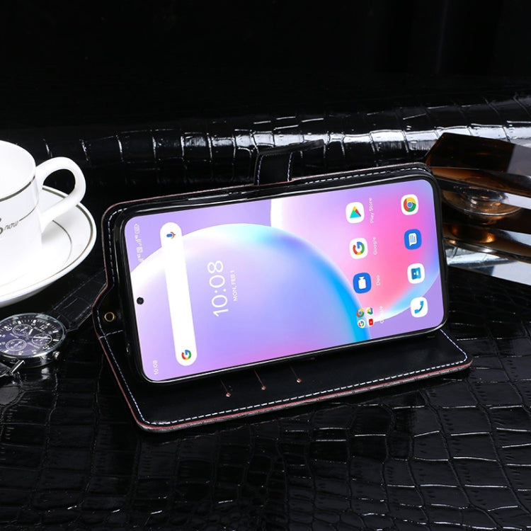 For UMIDIGI A11 Pro Max idewei Crocodile Texture Horizontal Flip Leather Case with Holder & Card Slots & Wallet