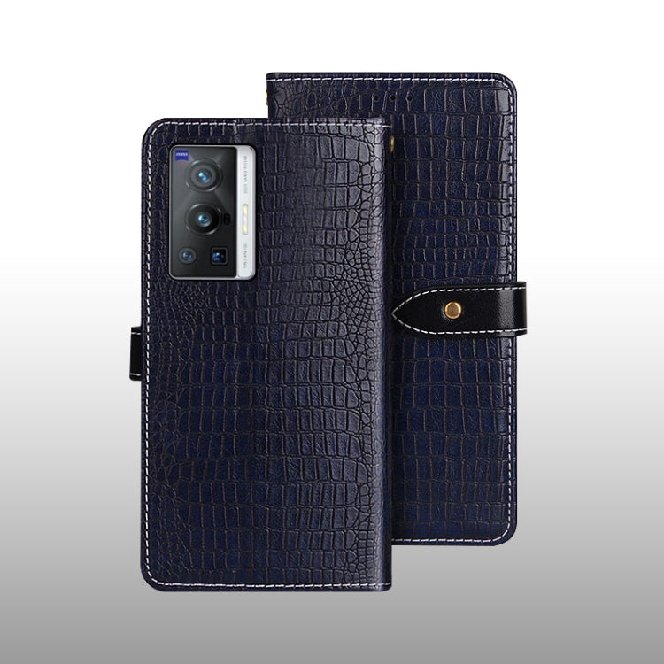 For vivo X70 Pro idewei Crocodile Texture Horizontal Flip Leather Case with Holder & Card Slots & Wallet