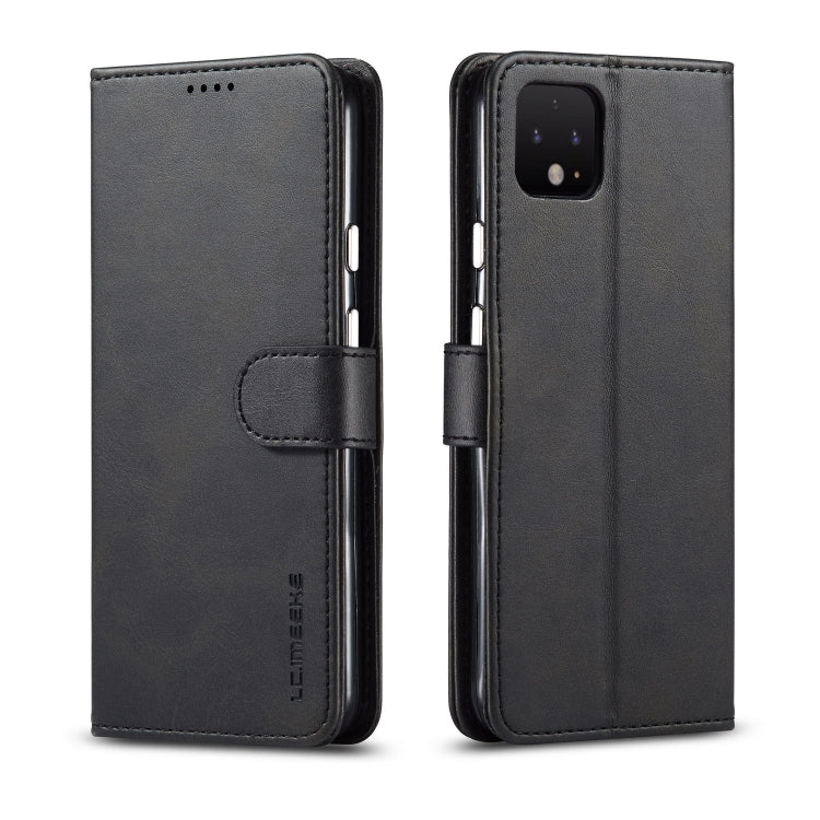 LC.IMEEKE For Goolge Pixel 4 / 4XL Calf Texture Horizontal Flip Leather Case, with Holder & Card Slots & Wallet