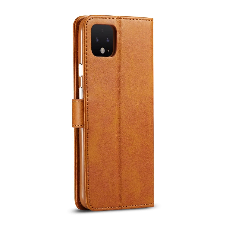 LC.IMEEKE For Goolge Pixel 4 / 4XL Calf Texture Horizontal Flip Leather Case, with Holder & Card Slots & Wallet
