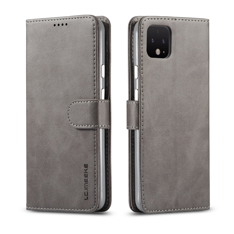 LC.IMEEKE For Goolge Pixel 4 / 4XL Calf Texture Horizontal Flip Leather Case, with Holder & Card Slots & Wallet
