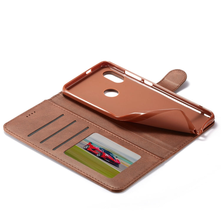 LC.IMEEKE For Xiaomi Redmi Note 6 Pro / Note6 Calf Texture Horizontal Flip Leather Case, with Holder & Card Slots & Wallet