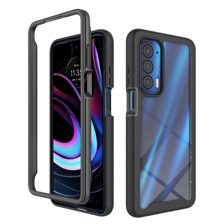 For Motorola Edge 2021 Starry Sky Solid Color Series Shockproof PC + TPU Protective Case