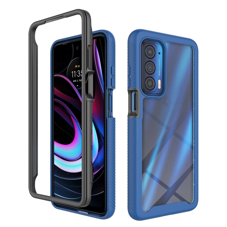 For Motorola Edge 2021 Starry Sky Solid Color Series Shockproof PC + TPU Protective Case