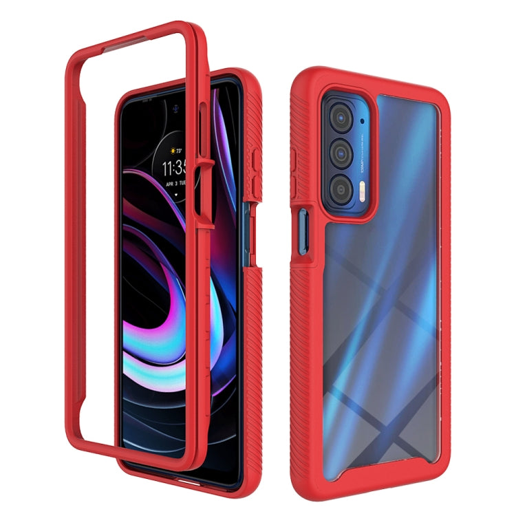 For Motorola Edge 2021 Starry Sky Solid Color Series Shockproof PC + TPU Protective Case
